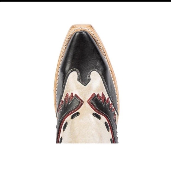 Freebird Wayne boot multi color-Black and Cream with red boots - Picture 4 of 6